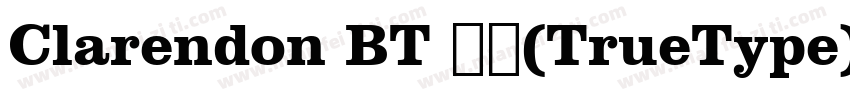 Clarendon BT 粗体(TrueType)(mfgpctt v字体转换